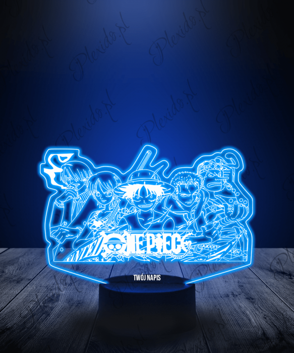 Lampka LED 3D Plexido One Piece Postacie