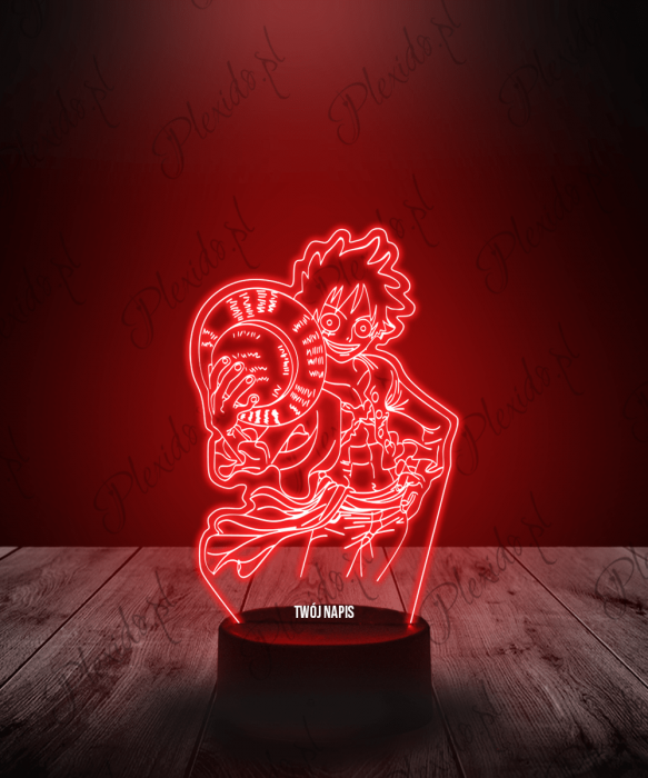 Lampka LED 3D Plexido Monkey D. Luffy