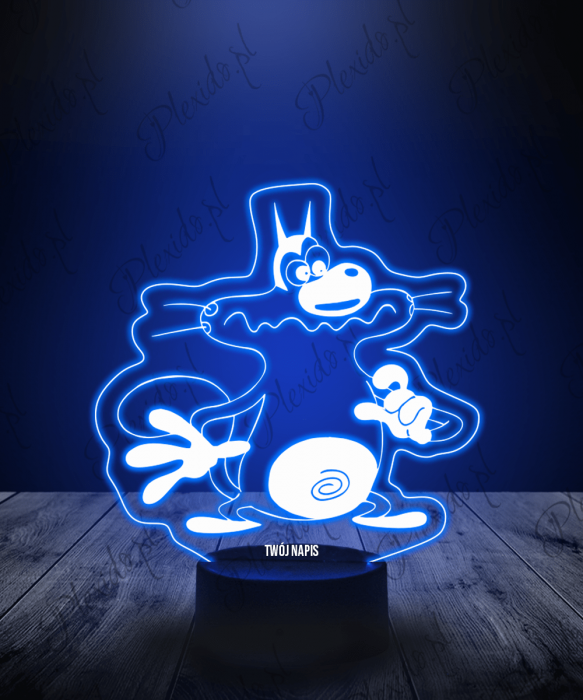 Lampka LED 3D Plexido Bajka Kot Oggy i Karaluchy