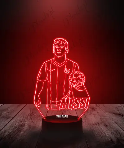 Lampka LED 3D Plexido Leo Messi FCB