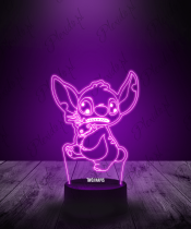 Lampka LED 3D Plexido Stich Przestraszony - 2