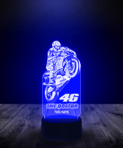 Lampka LED 3D Plexido Moto GP Valentino Rossi 46 - 3