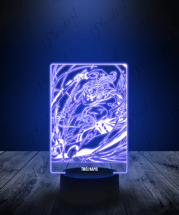 Lampka LED 3D Plexido Tengen Filar Dźwięku Demon Slayer
