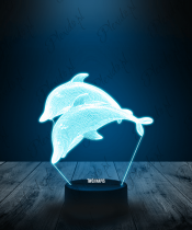 Lampka LED 3D Plexido Delfin Delfinki