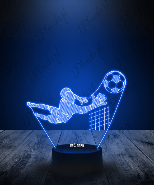 Lampka LED 3D Plexido Bramkarz Piłkarz