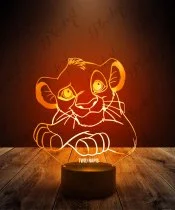 Lampka LED 3D Plexido Król Lew Simba