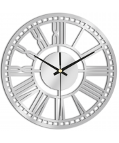 Zegar Ścienny do Salonu Plexido Biały Elegancki - 1