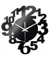 Zegar Ścienny do Salonu Plexido Czarny Cyfry - 1