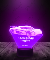 Lampka LED 3D Plexido Auto Koenigsegg Regera - 2