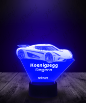 Lampka LED 3D Plexido Auto Koenigsegg Regera