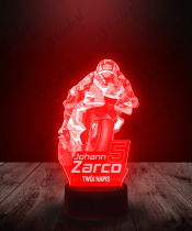 Lampka LED 3D Plexido Moto Gp Johann Zarco - 3