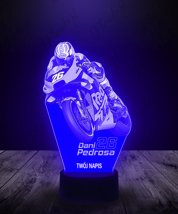 Lampka LED 3D Plexido Moto Gp Dani Pedrosa