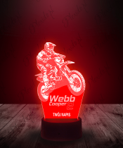 Lampka LED 3D Plexido Motocross Webb Cooper - 3