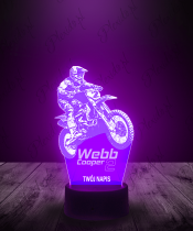 Lampka LED 3D Plexido Motocross Webb Cooper - 2