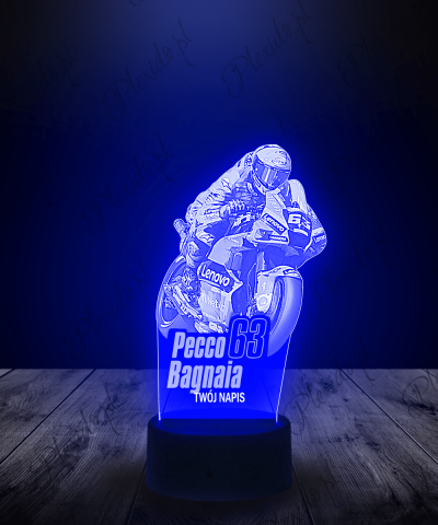 Lampka LED 3D Plexido Moto Gp Pecco Bagnaia