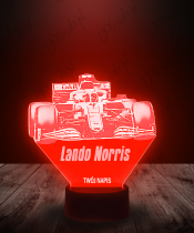 Lampka LED 3D Plexido Formuła 1 Lando Norris - 2