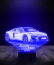 Lampka LED 3D Plexido Samochód Audi R8 - 2