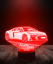 Lampka LED 3D Plexido Samochód Audi R8 - 3