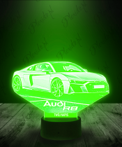 Lampka LED 3D Plexido Samochód Audi R8 - 4