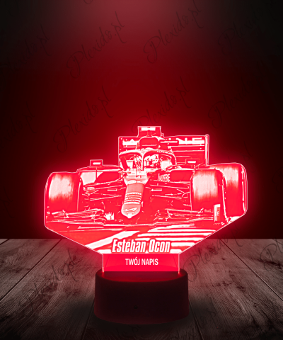 Lampka LED 3D Plexido Formuła 1 Esteban Ocon - 1