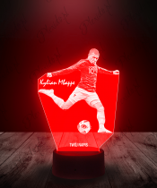 Lampka LED 3D Plexido Kylian Mbappe PSG - 3