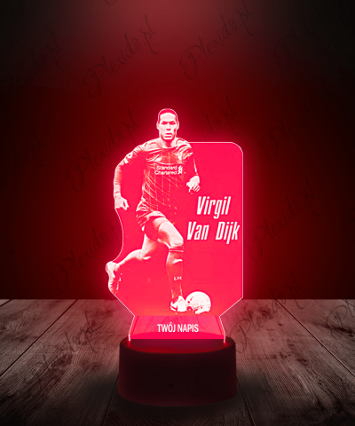 Lampka LED 3D Plexido Virgil Van Dijk - 1