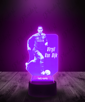 Lampka LED 3D Plexido Virgil Van Dijk - 2