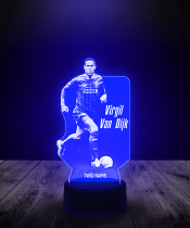 Lampka LED 3D Plexido Virgil Van Dijk - 3