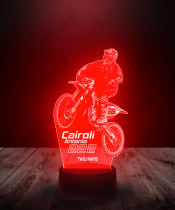 Lampka LED 3D Plexido Moto Cairoli Antonio - 1