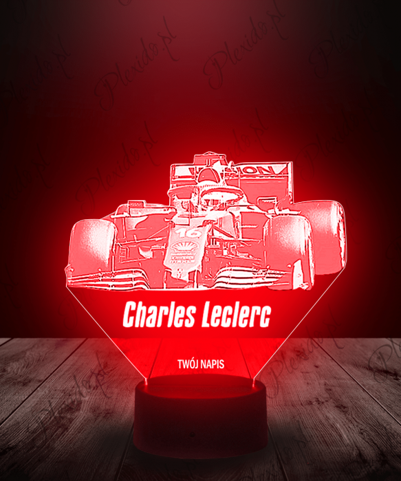 Lampka LED 3D Plexido Formuła 1 Charles Leclerc - 1