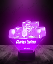 Lampka LED 3D Plexido Formuła 1 Charles Leclerc - 2