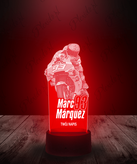 Lampka LED 3D Plexido Moto Gp Marc Marquez - 2