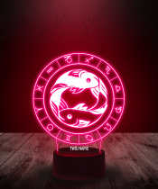 Lampka LED 3D Plexido Ryby Znak Zodiaku - 1