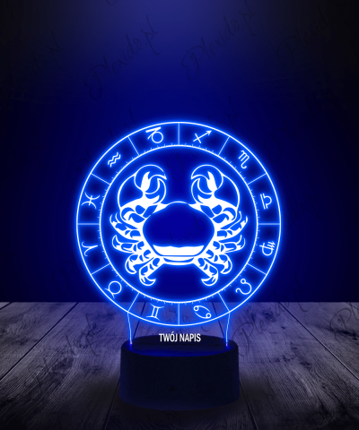 Lampka LED 3D Plexido Rak Znak Zodiaku - 1