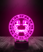 Lampka LED 3D Plexido Rak Znak Zodiaku - 3