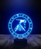 Lampka LED 3D Plexido Panna Znak Zodiaku - 1