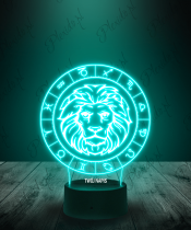 Lampka LED 3D Plexido Piąty Znak Zodiaku Lew - 2