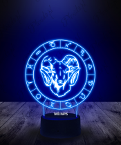 Lampka LED 3D Plexido Baran Znak Zodiaku - 1