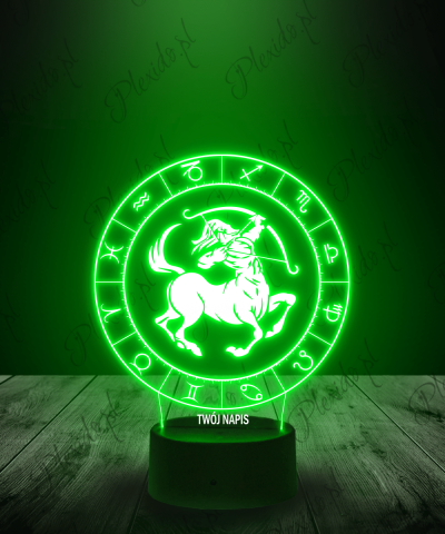 Lampka LED 3D Plexido Dziewiąty Znak Zodiaku Strzelec - 1