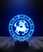 Lampka LED 3D Plexido Dziewiąty Znak Zodiaku Strzelec - 2