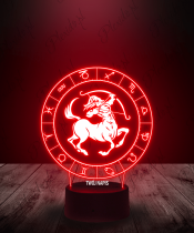 Lampka LED 3D Plexido Dziewiąty Znak Zodiaku Strzelec - 3