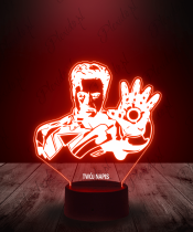 Lampka LED 3D Plexido Marvel Iron Man Tony Stark - 1