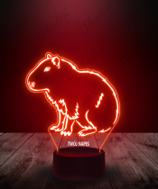 Lampka LED 3D Plexido Kapibara Siedząca - 1