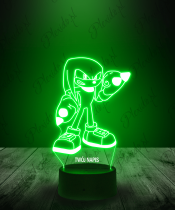 Lampka LED 3D Plexido Sonic Knuckles - 1