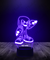 Lampka LED 3D Plexido Sonic Knuckles - 2