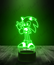 Lampka LED 3D Plexido Bajka Sonic - 2