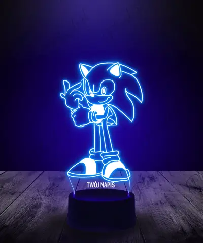 Lampka LED 3D Plexido Bajka Sonic - 3