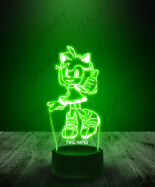 Lampka LED 3D Plexido Bajka Sonic Amy Rose - 3