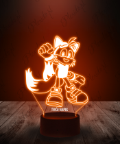 Lampka LED 3D Plexido Bajka Sonic Tails - 1