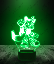 Lampka LED 3D Plexido Bajka Sonic Tails - 3